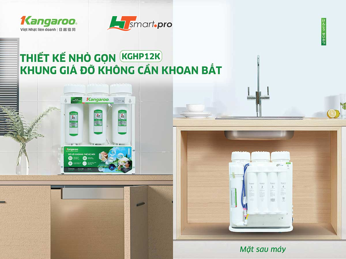 Máy lọc nước để gầm Kangaroo Hydrogen KGHP12K thiết kế nhỏ gọn Máy lọc nước để gầm Kangaroo Hydrogen KGHP12K thiết kế nhỏ gọn