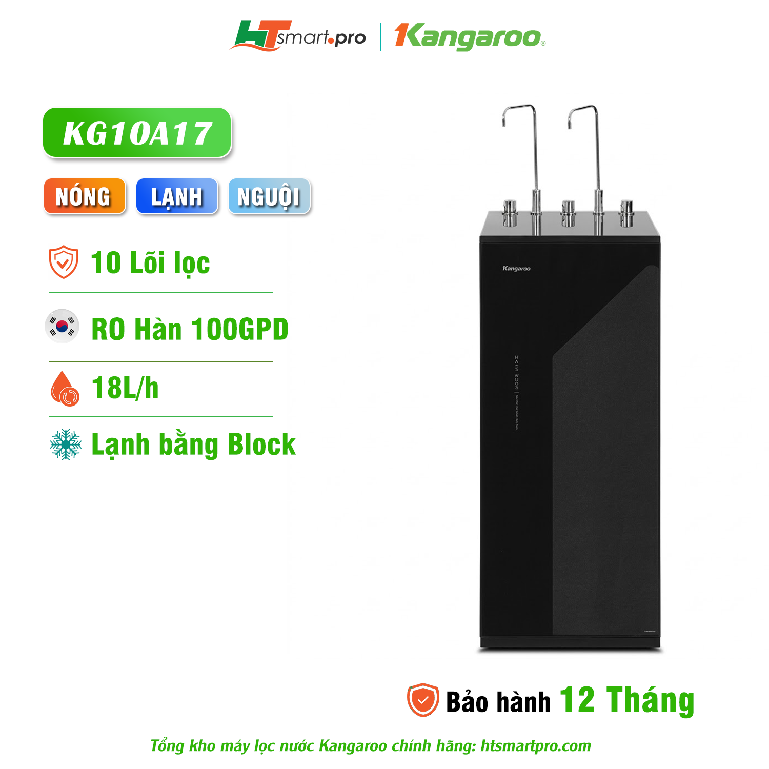 Máy Lọc Nước Kangaroo Nóng Lạnh KG10A17