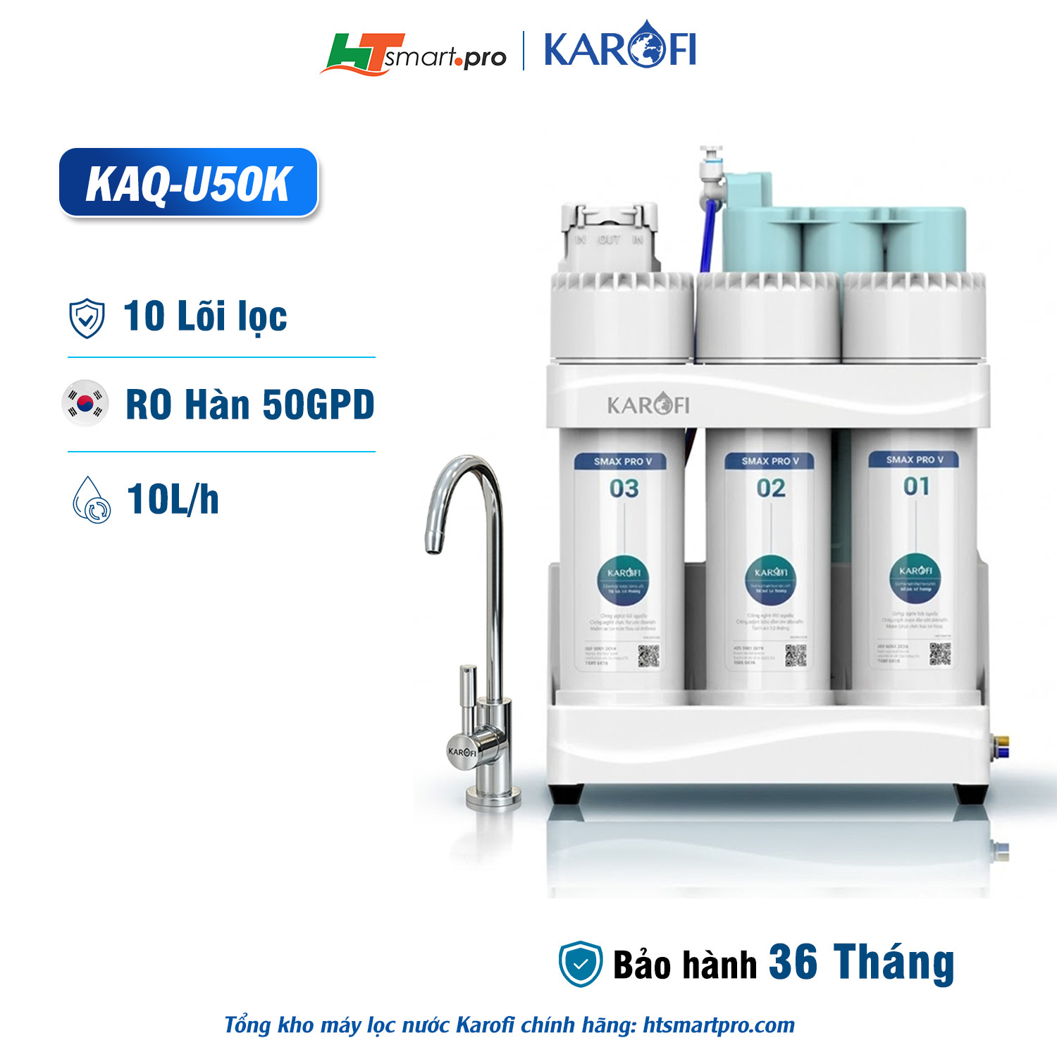 Máy Lọc Nước RO Karofi KAQ-U50K