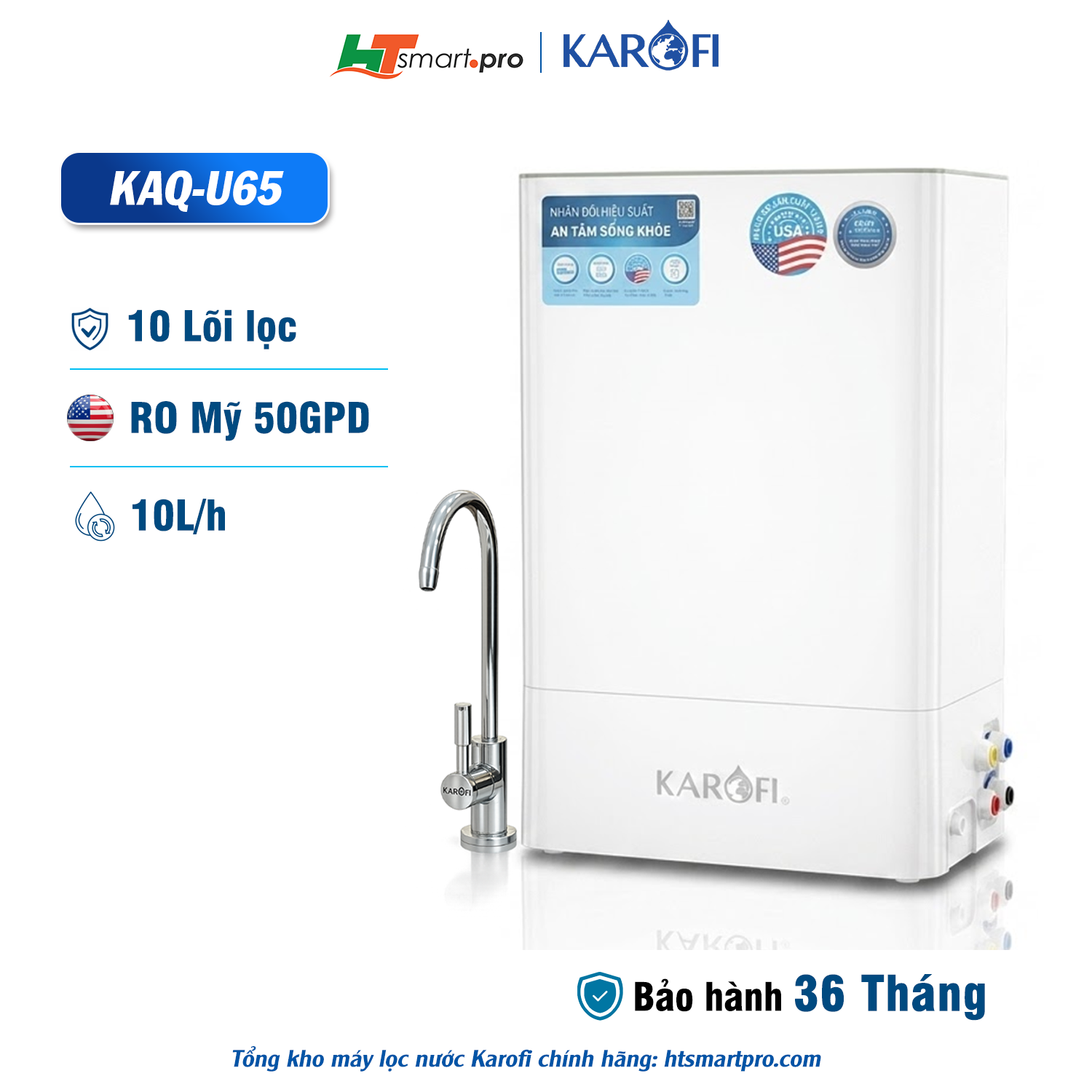Máy Lọc Nước Karofi KAQ-U65