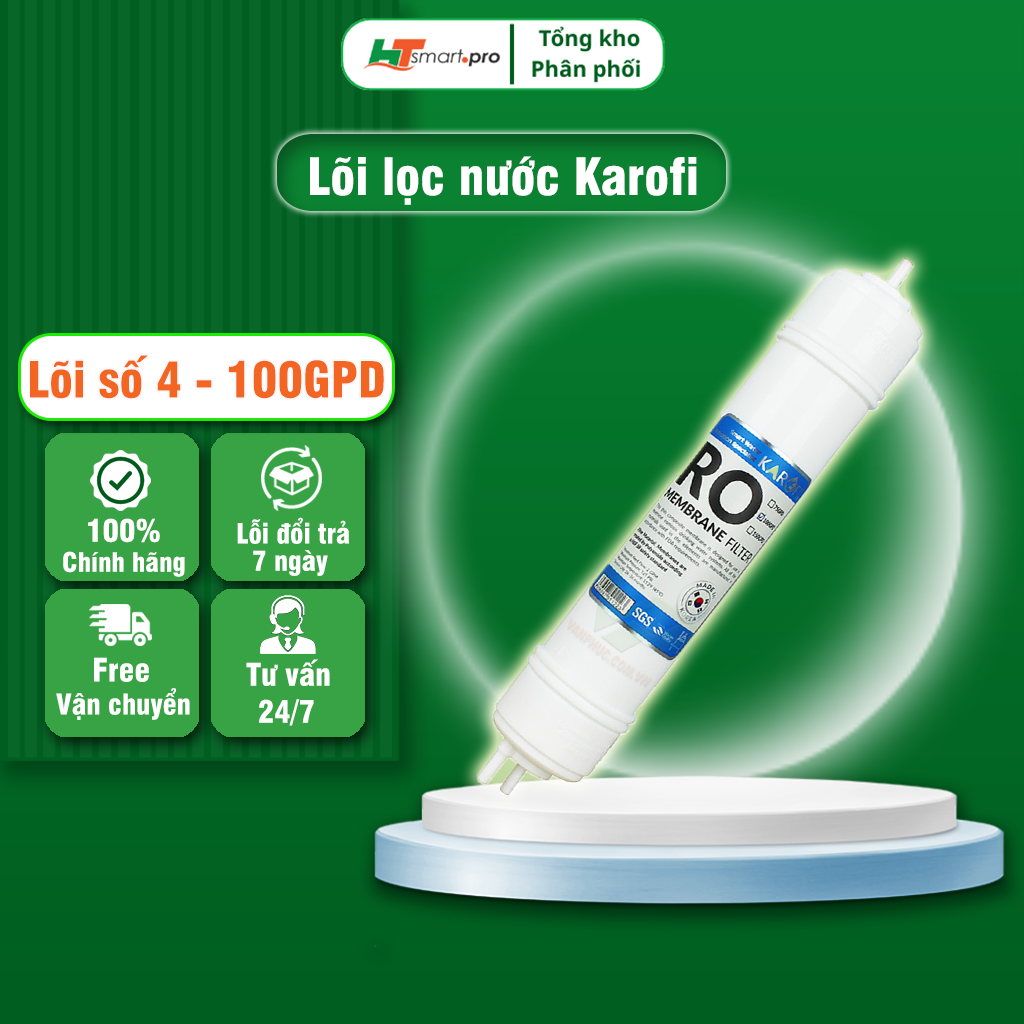 Màng RO 100GPD Hàn Quốc – Lõi lọc Số 4 Karofi - Ảnh 2