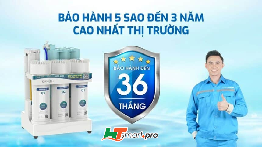 Bảo hành 5 sao đến 3 năm cao nhất thị trường