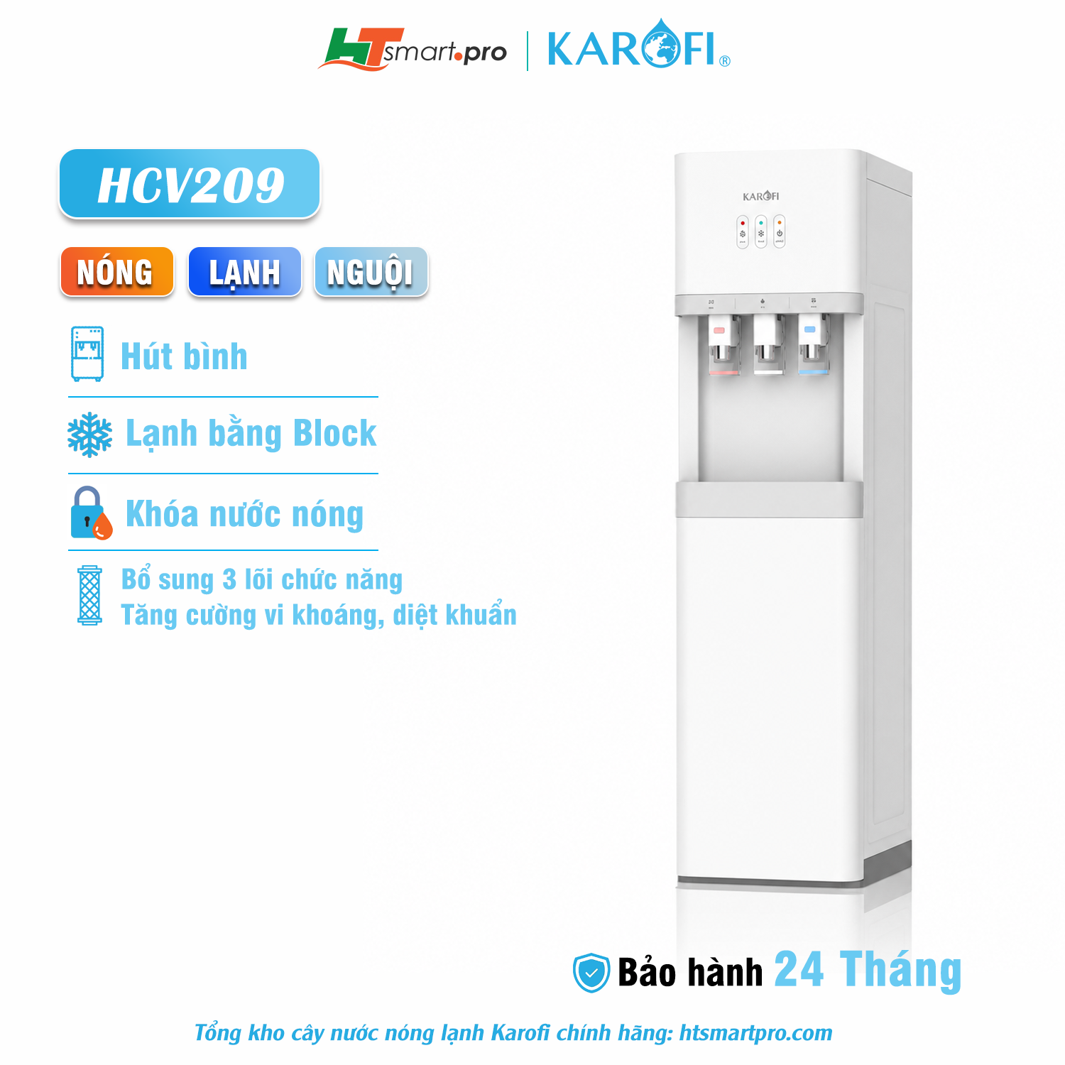 Cây Nước Nóng Lạnh HCV209