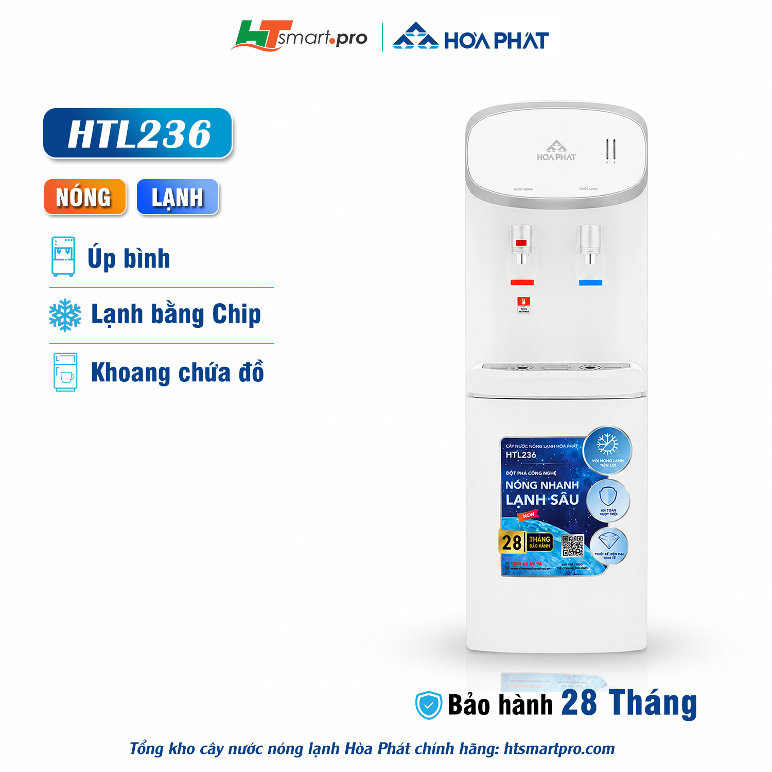 Cây Nước Nóng Lạnh Hoà Phát HTL236