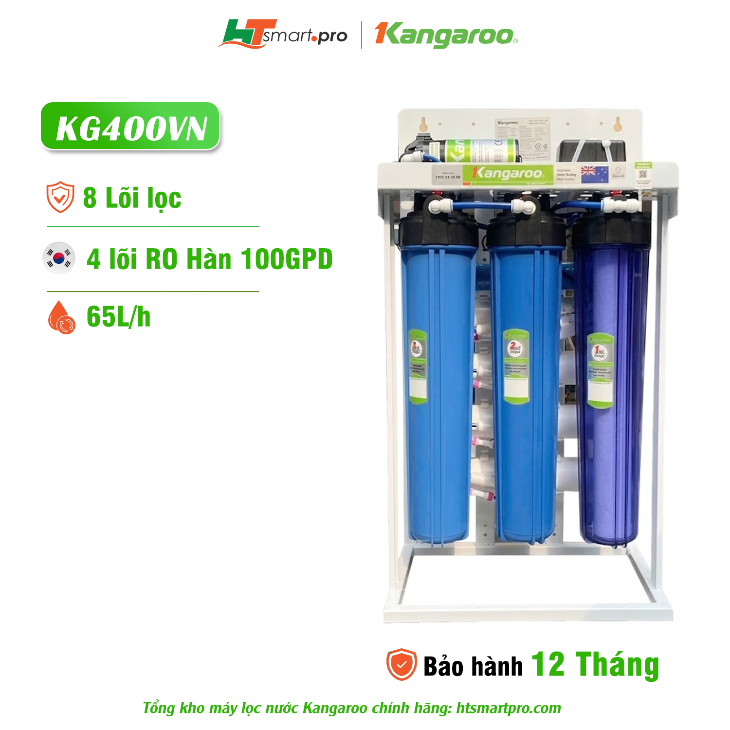 Máy lọc nước Kangaroo công suất lớn 50 lit /h KG400VN