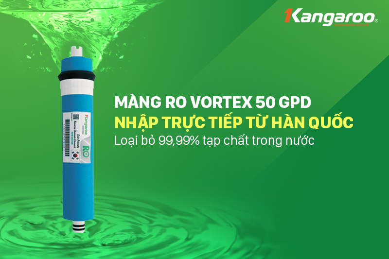 Máy lọc nước Kangaroo KGRP99 sử dụng màng RO Vortex
