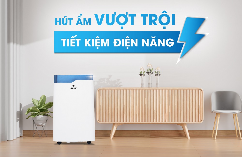 Máy hút ẩm Kosmen KM-20N hút ẩm vượt trội, tiết kiệm điện năng