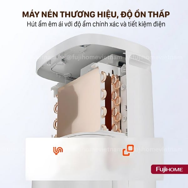 Máy hút ẩm Fujihome DH18W-HEPA - Ảnh 4