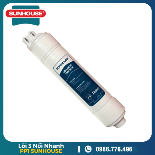 Bộ Lõi Lọc Nước 123 Đúc Nối Nhanh Sunhouse - Ảnh 5
