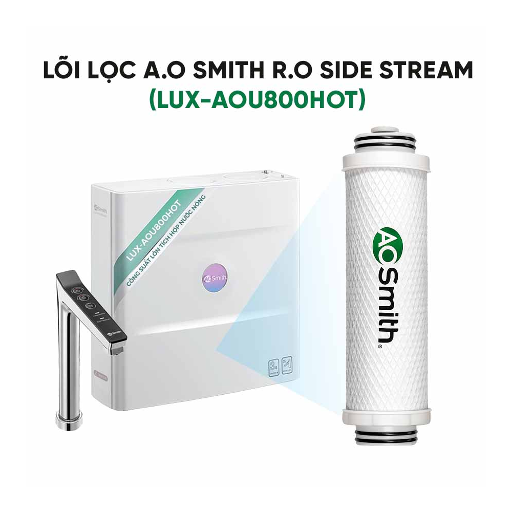 Bộ lõi lọc nước A.O.Smith LUX-AOU800HOT - Ảnh 3