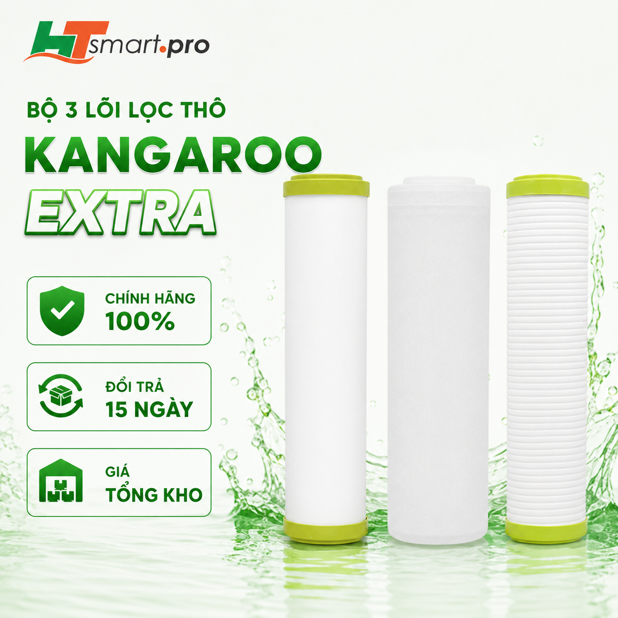 Bộ 3 Lọc Thô Kangaroo Extra Hiệu Suất Cao