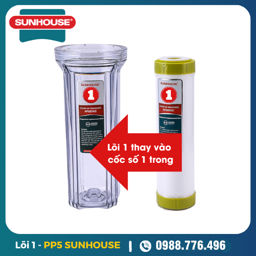 Bộ Lõi Lọc Nước 123 Sunhouse - Ảnh 3