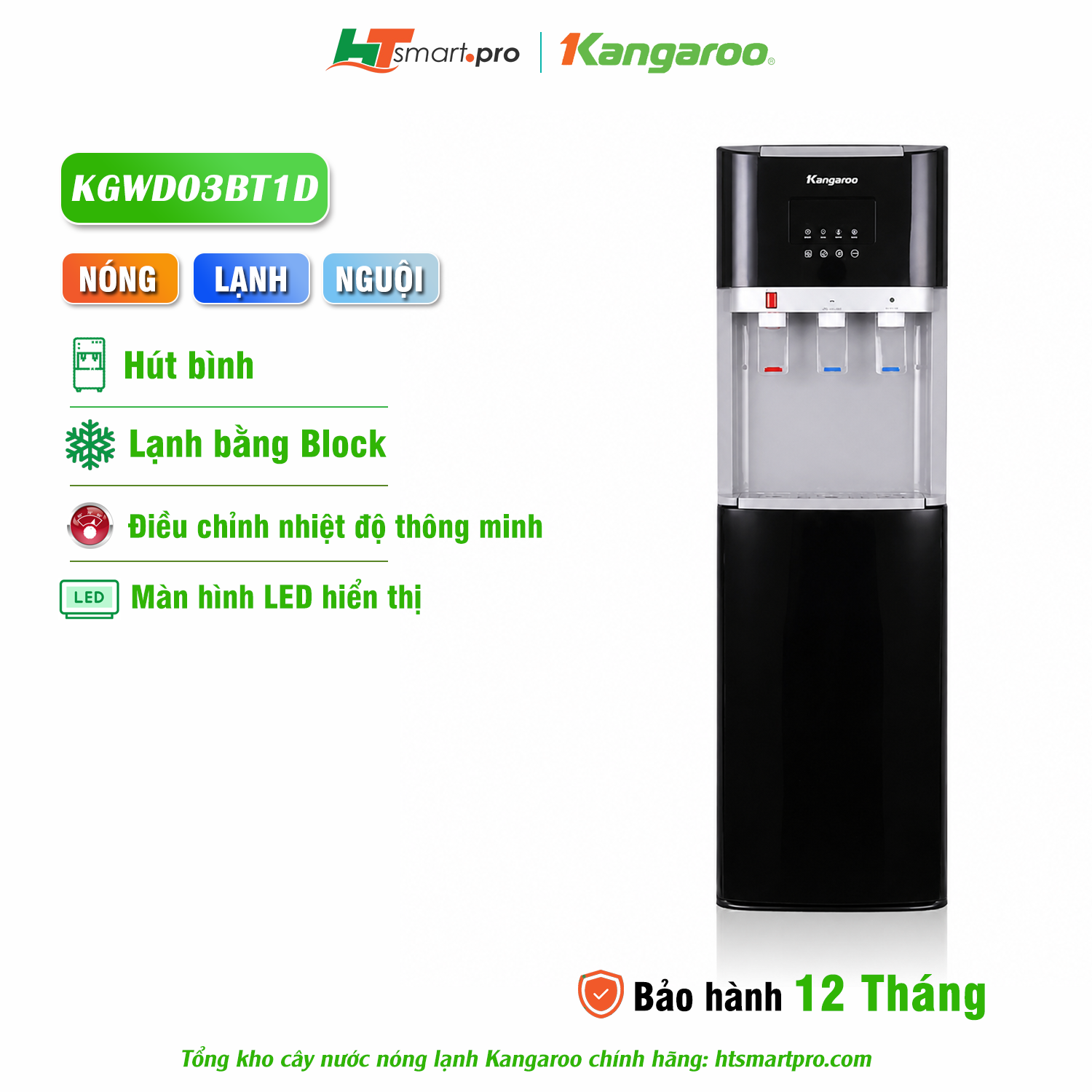 Máy làm nóng lạnh nước uống Kangaroo KGWD03BT1D