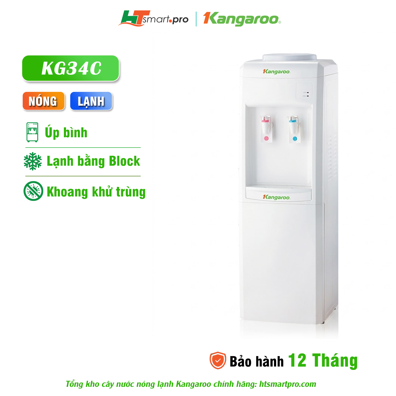Cây nước nóng lạnh Kangaroo KG34C